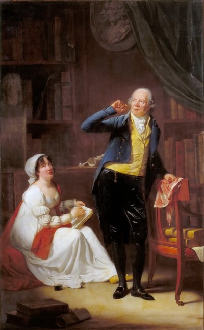 Jacques Delille and His Wife by Henri Pierre Danloux