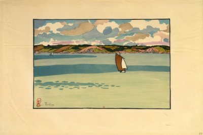 Boat, Bay of La Fresnaye (Saint-Cast) by Henri Rivière