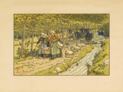 Washhouse at Tréboul by Henri Rivière