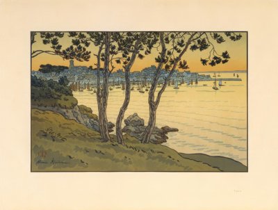 The Port of Douarnenez by Henri Rivière