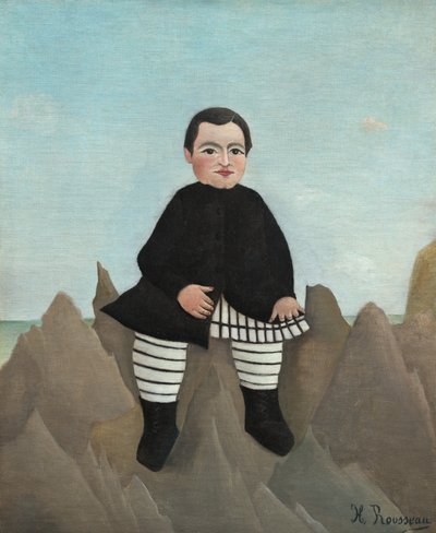 Boy on the Rocks by Henri Rousseau