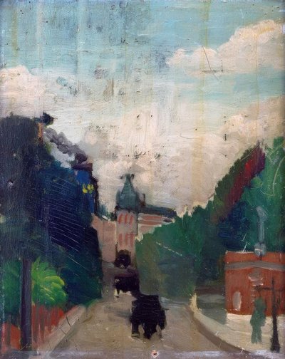 Sketch, View of the Metropolitan Palace by Henri Rousseau