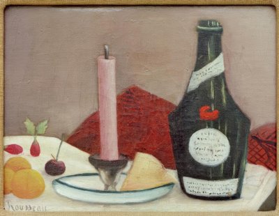 The Pink Candle by Henri Rousseau