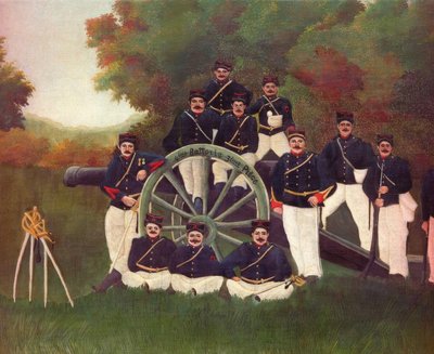 The Artillerymen by Henri Rousseau