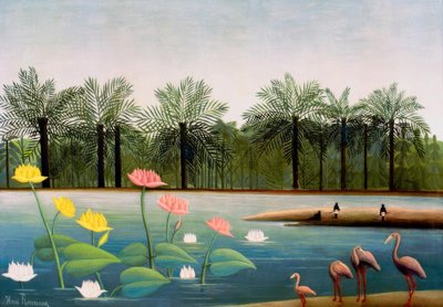 The Flamingos by Henri Rousseau