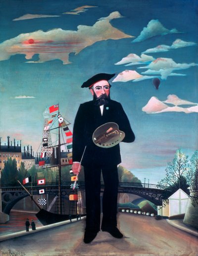 Self Portrait, from Île Saint-Louis, 1890 by Henri Rousseau