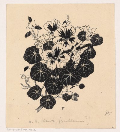 Nasturtium by Henri Verstijnen (signed by artist)