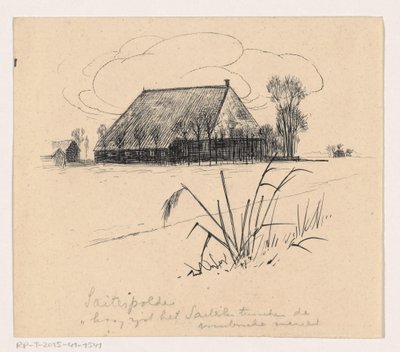 Barn in the Saiterpolder by Henri Verstijnen