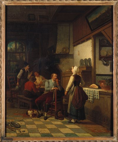 In the Tavern by Henri de Braekeleer