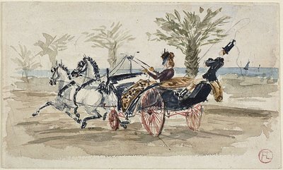 The Promenade des Anglais in Nice by Henri de Toulouse Lautrec