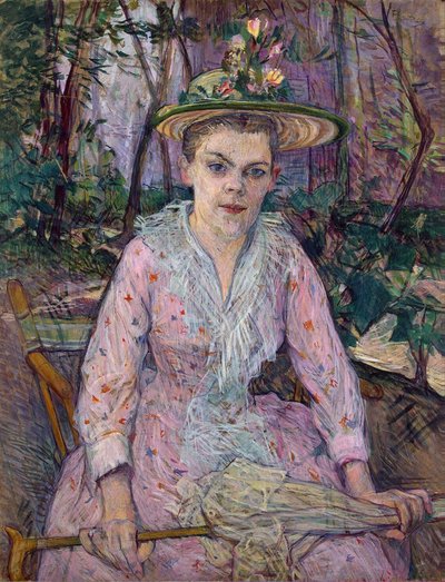 Woman with an Umbrella by Henri de Toulouse Lautrec