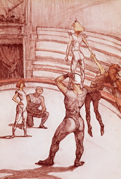 Acrobats by Henri de Toulouse Lautrec