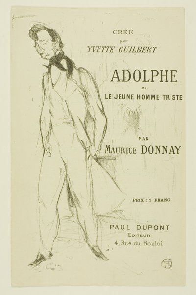 Adolphe—The Sad Young Man by Henri de Toulouse Lautrec