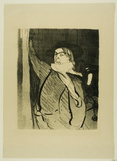 Aristide Bruant, from The Café-Concert by Henri de Toulouse Lautrec