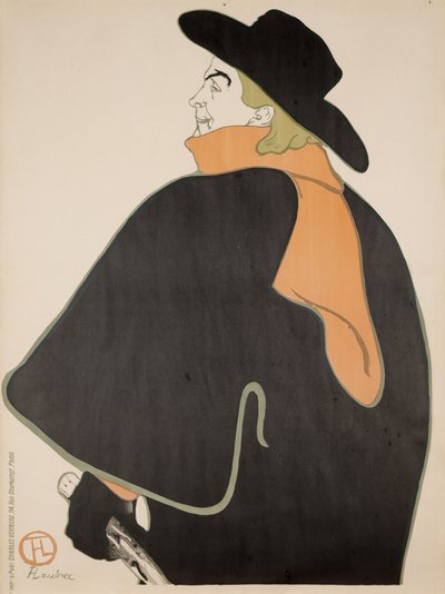 Aristide Bruant in his Cabaret by Henri de Toulouse Lautrec