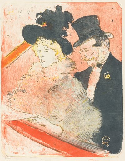 At the Concert by Henri de Toulouse Lautrec