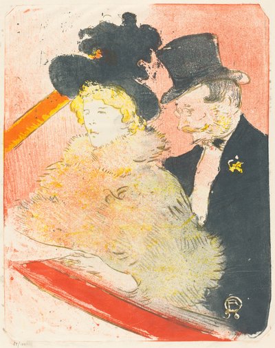 At the Concert by Henri de Toulouse Lautrec