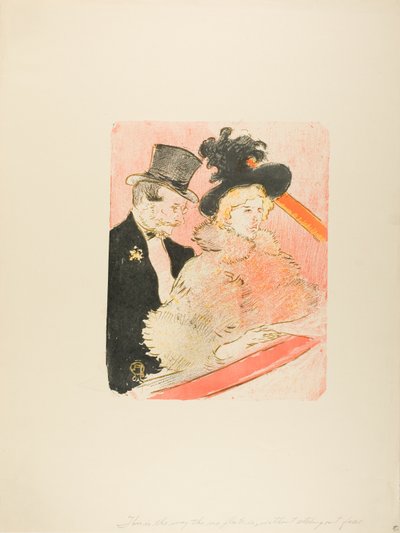 At the Concert by Henri de Toulouse Lautrec