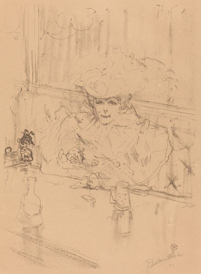 At the Hanneton by Henri de Toulouse Lautrec