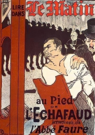 At the Foot of the Scaffold by Henri de Toulouse Lautrec