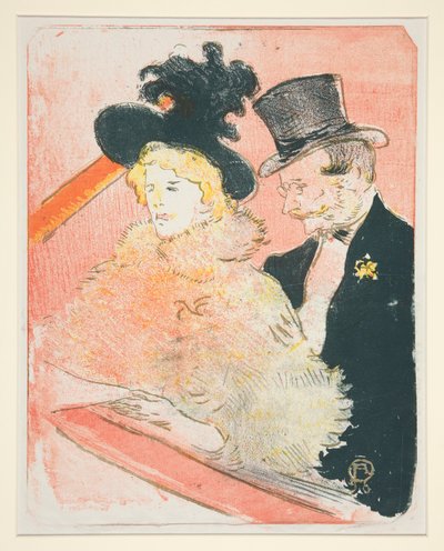 At the Concert by Henri de Toulouse Lautrec