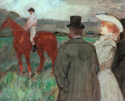At the Races by Henri de Toulouse Lautrec