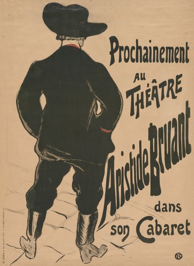 Bruant at the Mirliton by Henri de Toulouse Lautrec