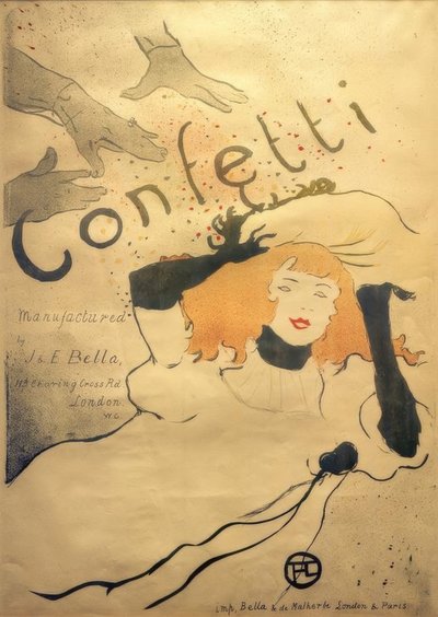 Confetti by Henri de Toulouse Lautrec
