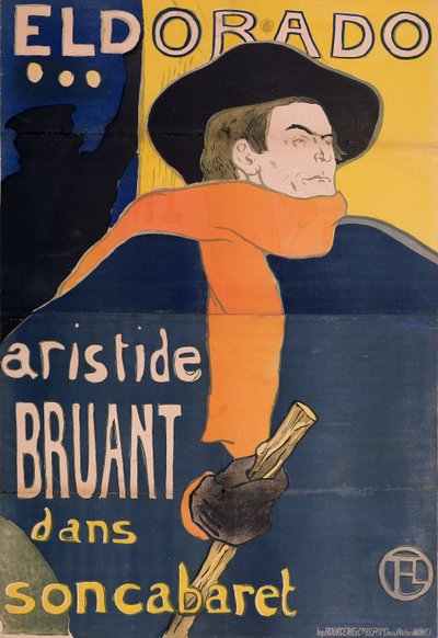 Eldorado: Aristide Bruant by Henri de Toulouse Lautrec