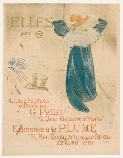 Elles: Frontispiece by Henri de Toulouse Lautrec