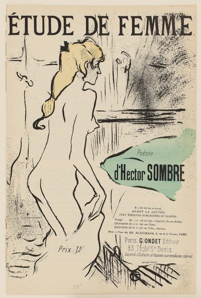 Study of a Woman by Henri de Toulouse Lautrec
