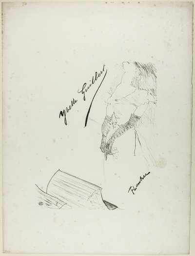 Frontispiece for Yvette Guilbert by Henri de Toulouse Lautrec