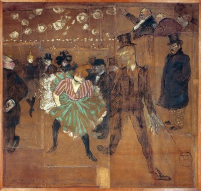 H. Toulouse-Lautrec, Dance at the Moulin Rouge by Henri de Toulouse Lautrec
