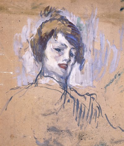 Head of a Woman by Henri de Toulouse Lautrec