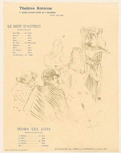 Hommage to Moliere by Henri de Toulouse Lautrec