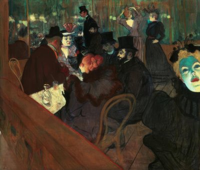 At the Moulin Rouge by Henri de Toulouse Lautrec