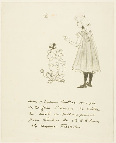 Invitation to an Exhibition by Henri de Toulouse Lautrec