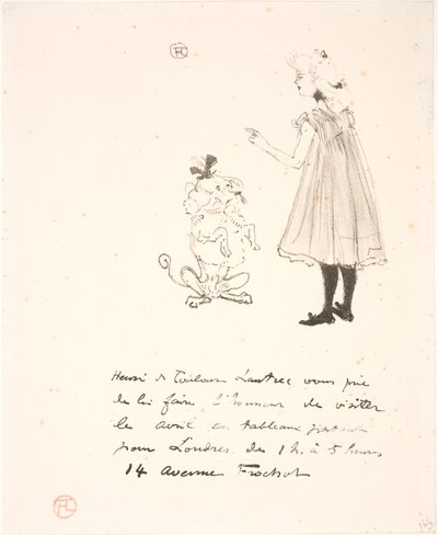 Invitation to an Exhibition by Henri de Toulouse Lautrec