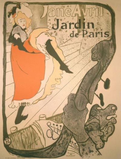 Jane Avril by Henri de Toulouse Lautrec
