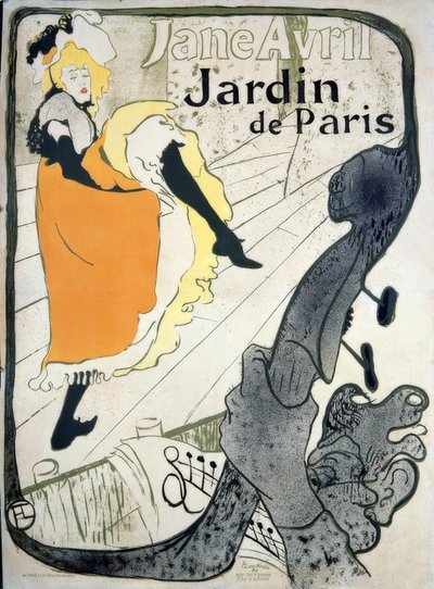 Jane Avril by Henri de Toulouse Lautrec