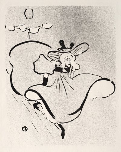 Jane Avril, 1893 by Henri de Toulouse Lautrec