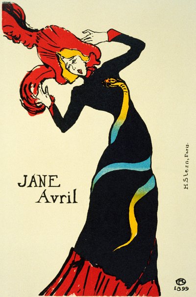 Jane Avril by Henri de Toulouse Lautrec