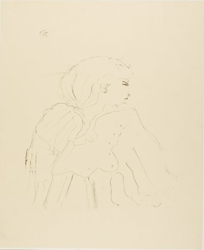 Jane Hading, from Treize Lithographies by Henri de Toulouse Lautrec