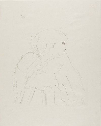 Jane Hading, from Thirteen Lithographies by Henri de Toulouse Lautrec