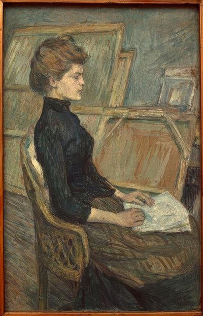 Young Girl in the Studio by Henri de Toulouse Lautrec