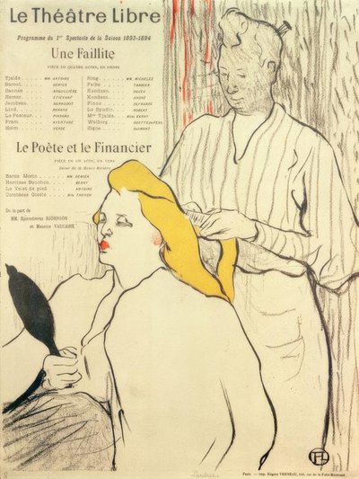 The Hairstyle by Henri de Toulouse Lautrec