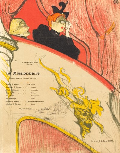 The Missionary, 1894 by Henri de Toulouse Lautrec