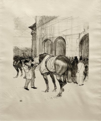 The Paddock by Henri de Toulouse Lautrec