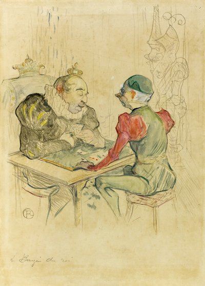 Le bézigue by Henri de Toulouse Lautrec