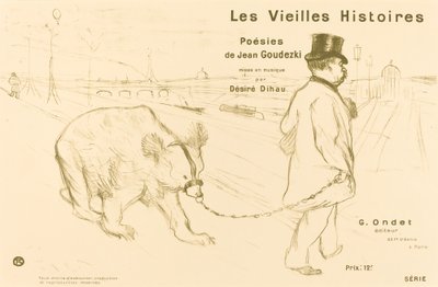 Les Vielles Histoires Coverfrontispiece by Henri de Toulouse Lautrec